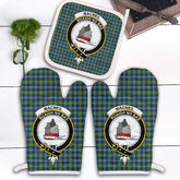 MacNeil Of Barra Ancient Tartan Crest Oven Mitt And Pot Holder (2 Oven Mitts + 1 Pot Holder)